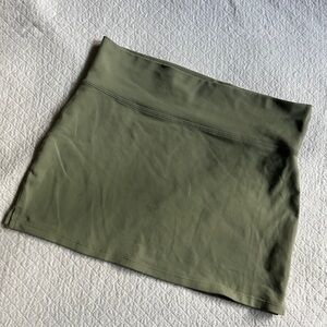 Free People Green Micro Mini Half Slip Skirt Size M